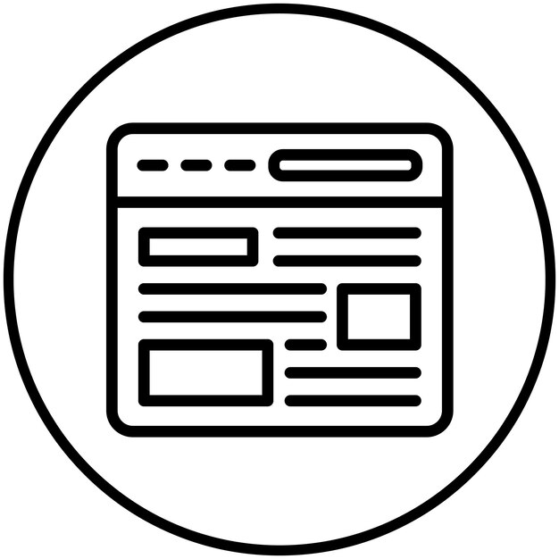 Website sjabloon vector icoontje illustratie van No Code icoonset