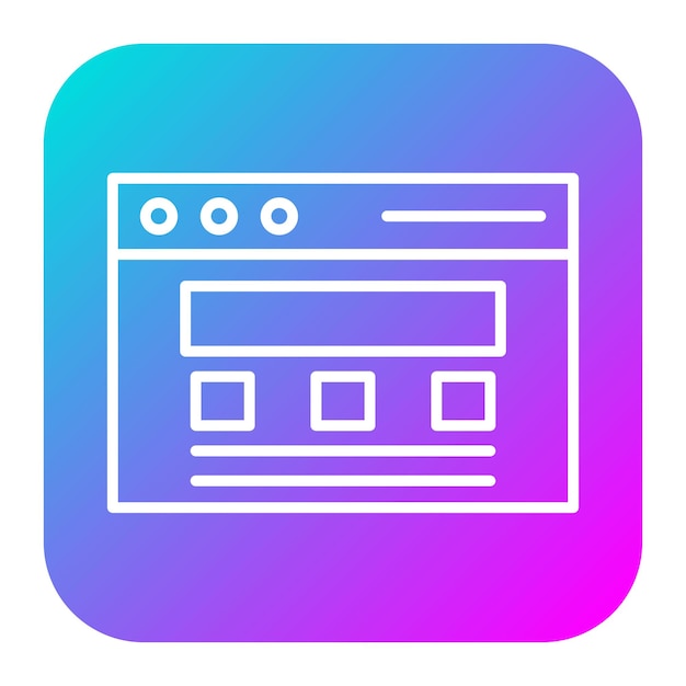 Website sjabloon vector icoontje Kan worden gebruikt voor No Code icoonset