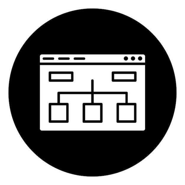 ウェブサイト構造のアイコン