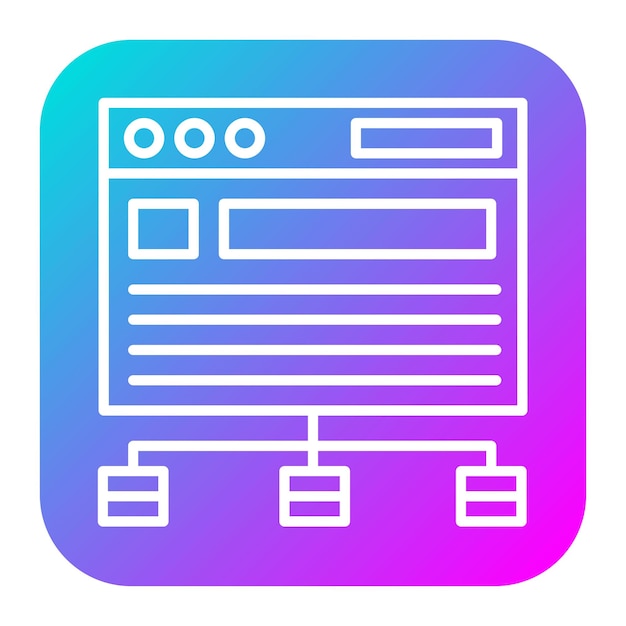 Website Structure vector icon Can be used for Coding and Development iconset