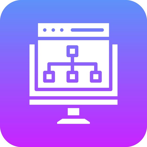 Website Structuur vector icoontje illustratie van Codering en Ontwikkeling icoonset
