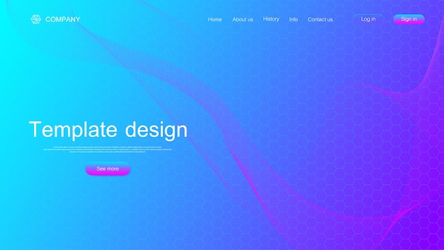 Vector website template design illustration for landing page