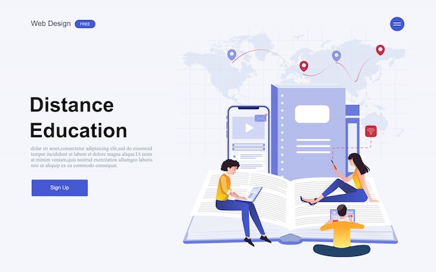Webサイトテンプレートのオンライン教育、トレーニング、コース。
