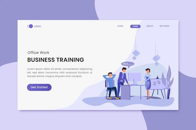 Vector a website that says business working on it