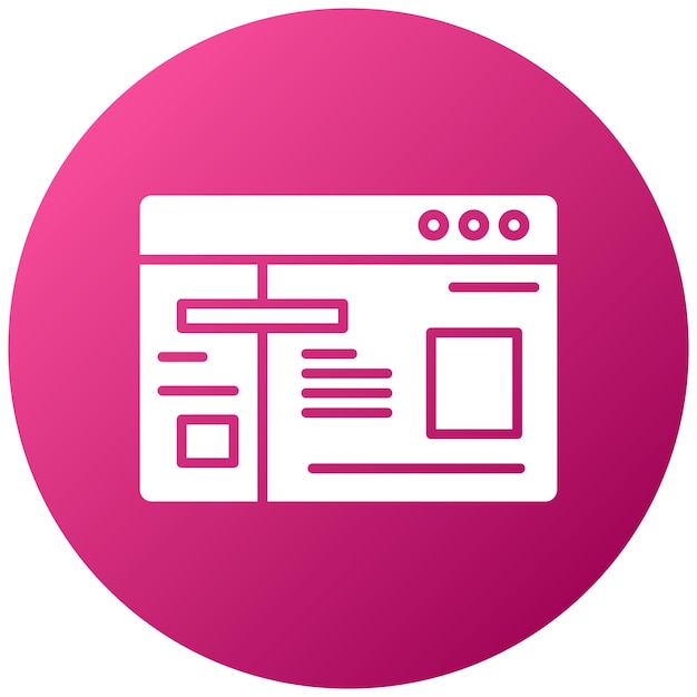 Vector website ux icon style