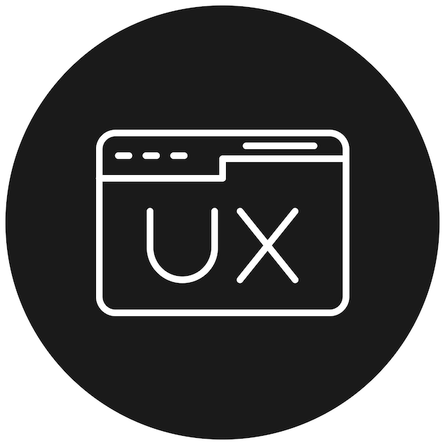 ウェブサイトのUxベクトルアイコンをマーケティングアイコンセットに使用できます