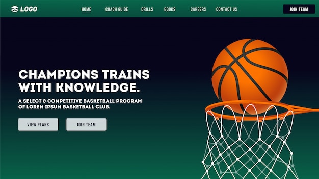 Website van de basketbalclub.