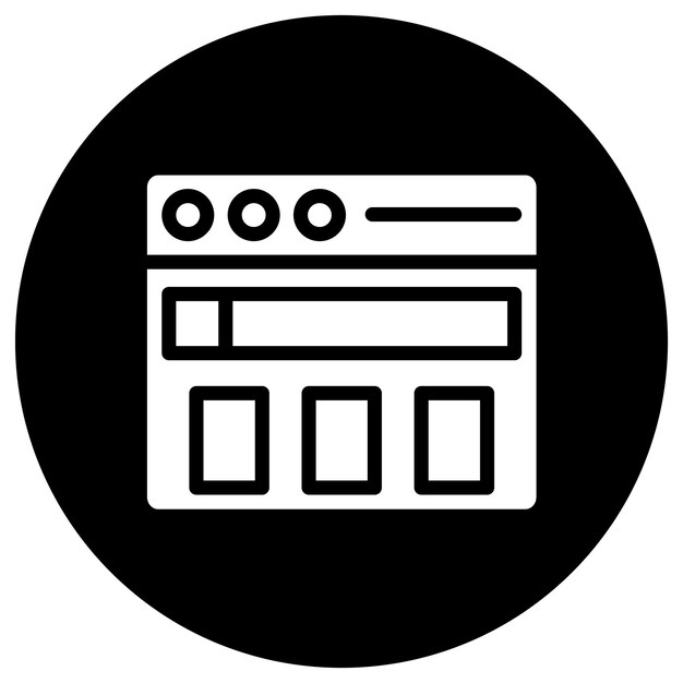 ウェブサイトのベクトルアイコンデザインイラスト