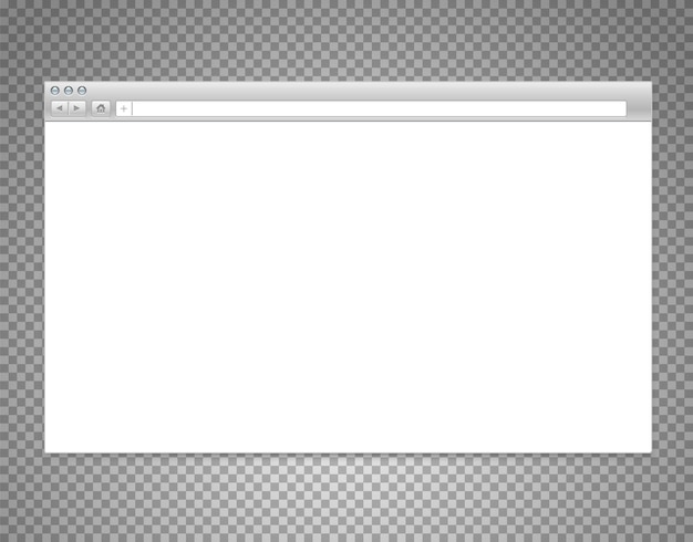 Vector website window blank