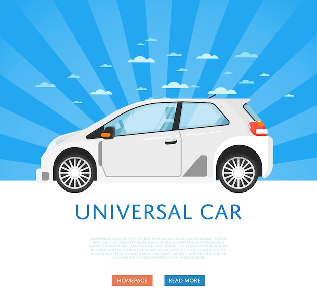 Sito web con city car universale per famiglie