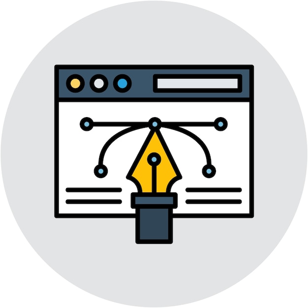 Webvectorontwerp Vectorillustratiestijl