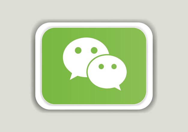 ベクトル wechat ロゴ記号シンボル ベクトル モバイル アプリ オンライン サービス アイコン ソーシャル メディア アプリのロゴ