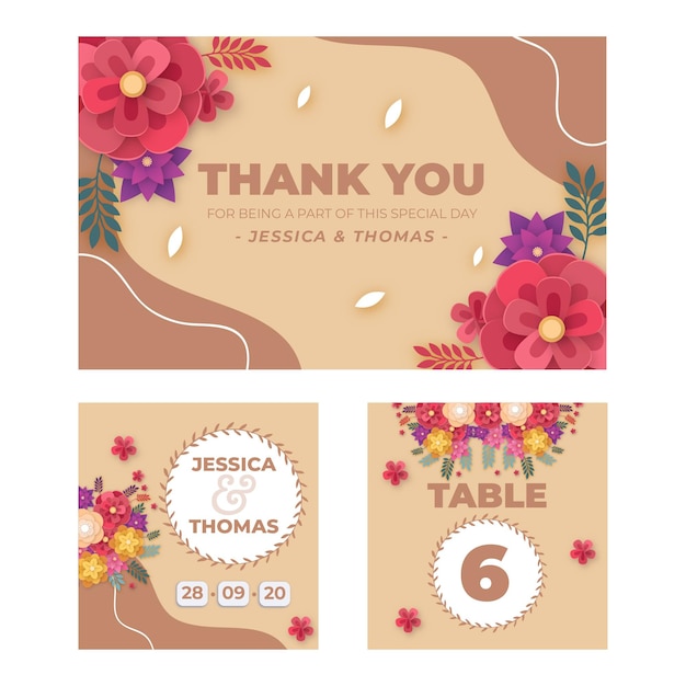 Wedding anniversary stationery collection