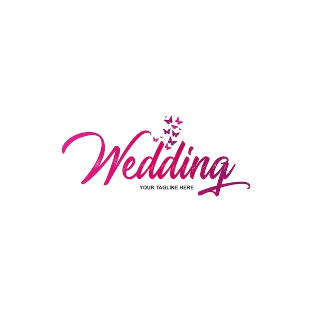 Wedding beautiful Art logo