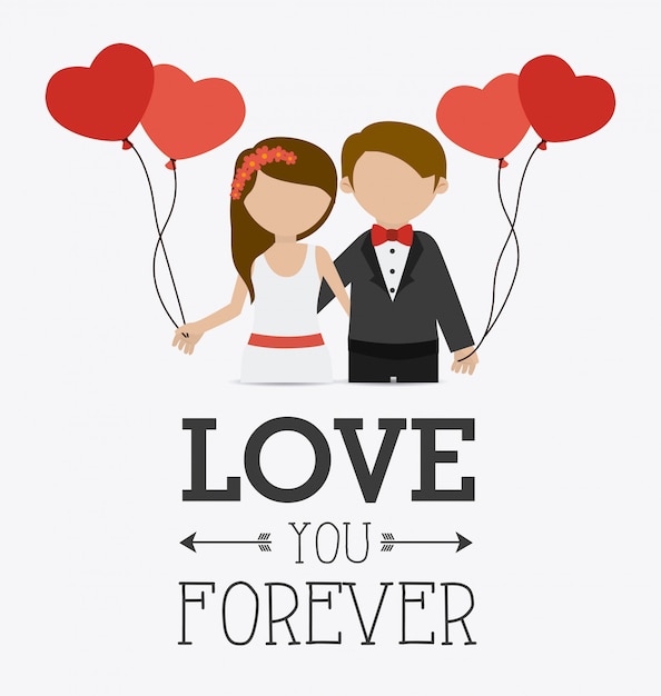 Wedding card design.