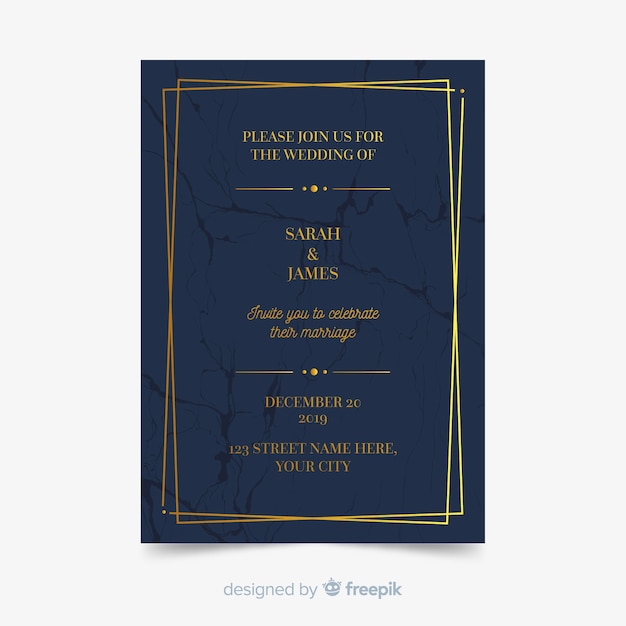 Wedding card template