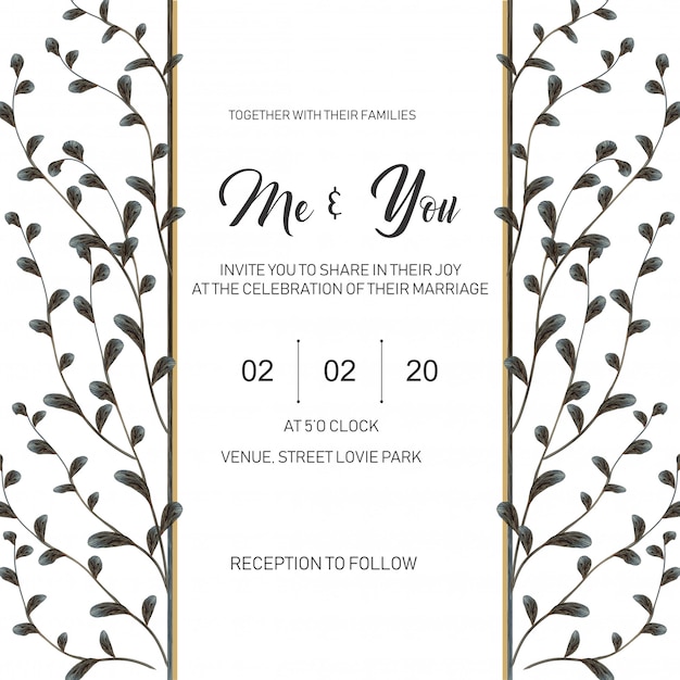 Wedding card template