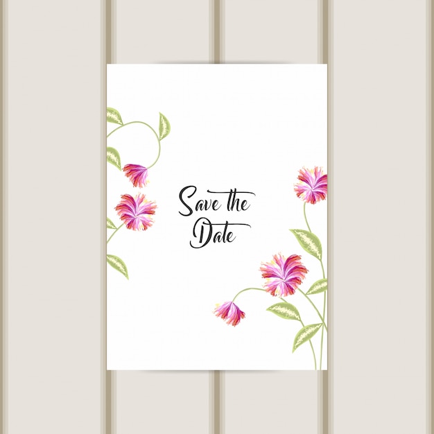 Vector wedding card template