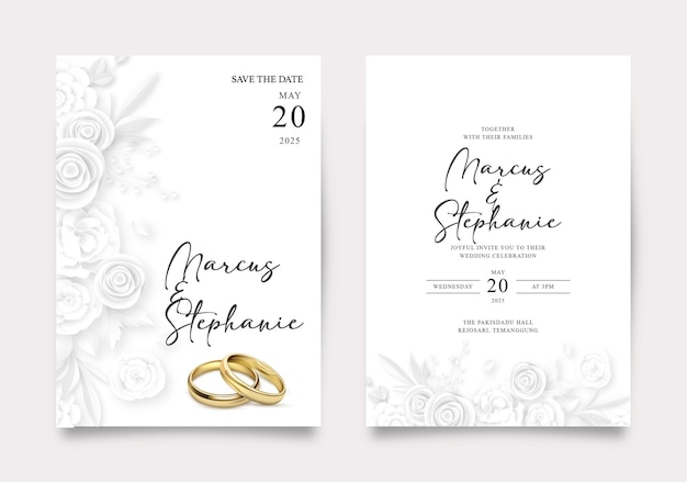 Vettore wedding card