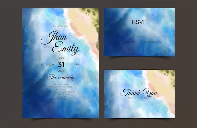 Свадебные открытки приглашение дизайн в морском стиле романтическая свадьба на пляже летний фон