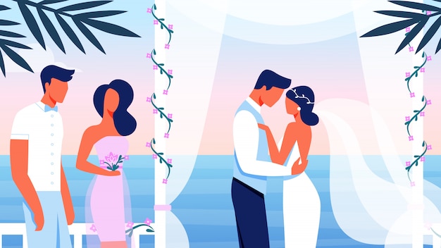 Wedding Ceremony on Beautiful Sea View Terrace