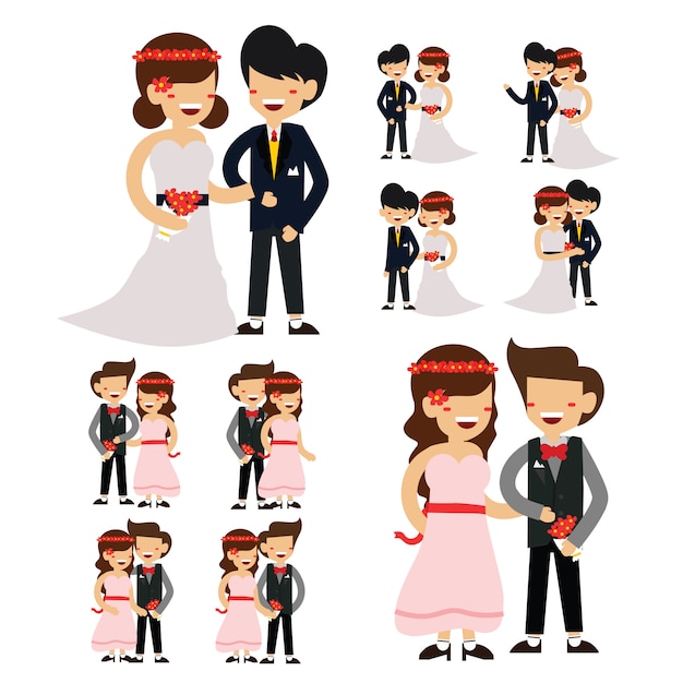 Wedding character set