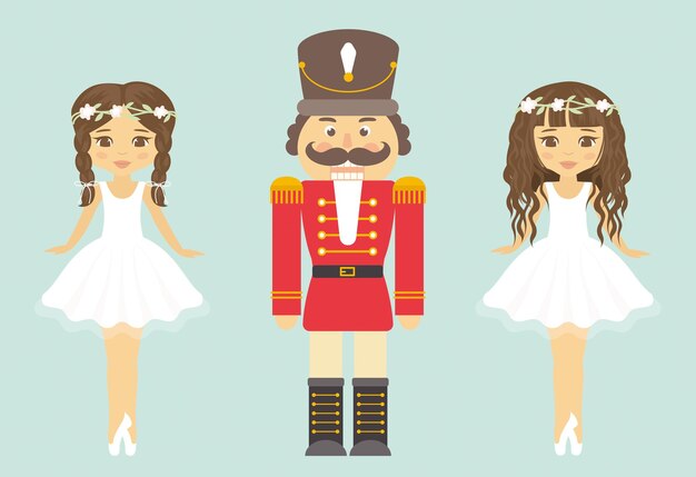 Vector wedding characters