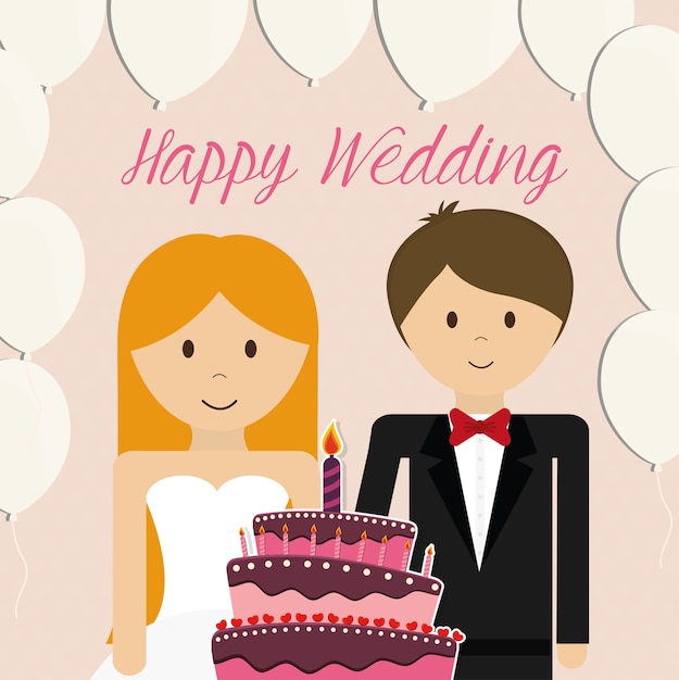 Wedding couple design