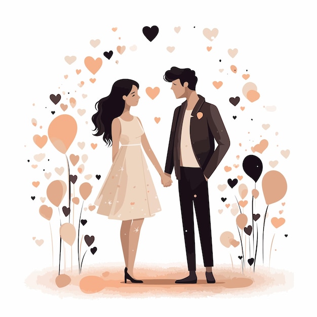 wedding couple illustration