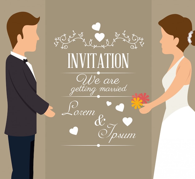 Wedding cute card