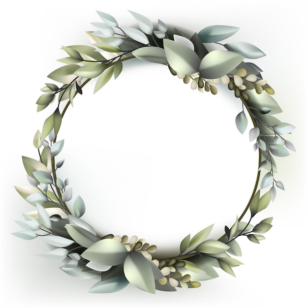 wedding decoration wreath with nature plant