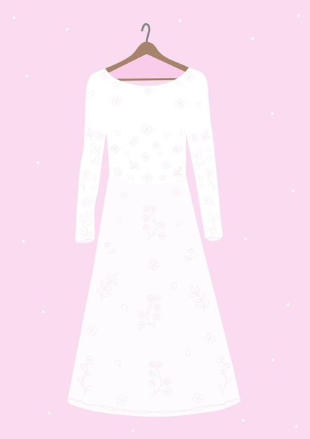 Wedding dress illustration