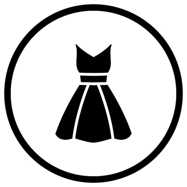 wedding dress vector icon design illustration