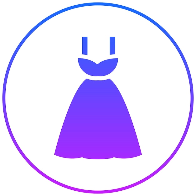 wedding female dress vector illustration