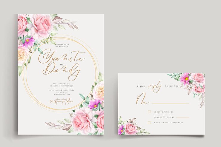 Vector 結婚式の花飾り花セット