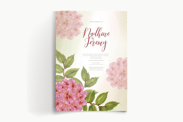 WEDDING FLORAL INVITATION