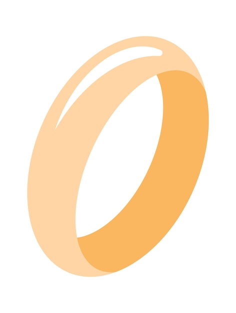 wedding golden ring vector illustration