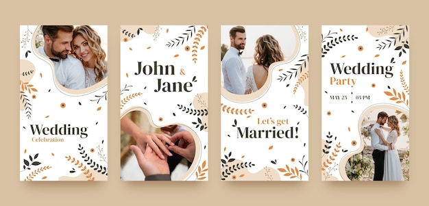 Wedding Instagram Stories sjabloonontwerp