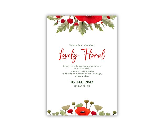 wedding invitation beautiful elegant wedding flower card greeting cards