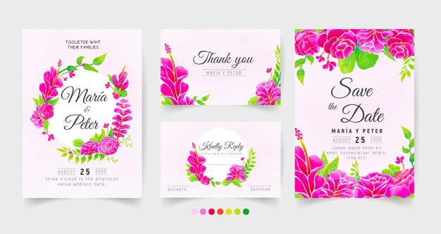wedding invitation card template.