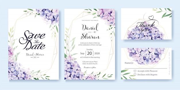 Wedding Invitation card template