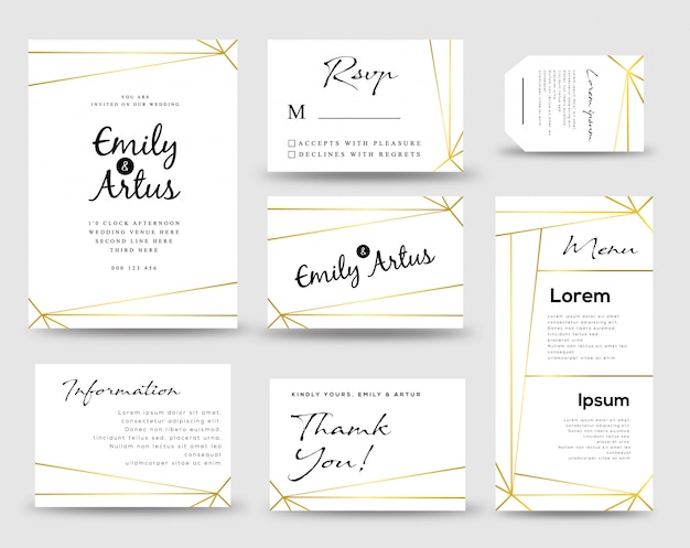 wedding invitation card template 
