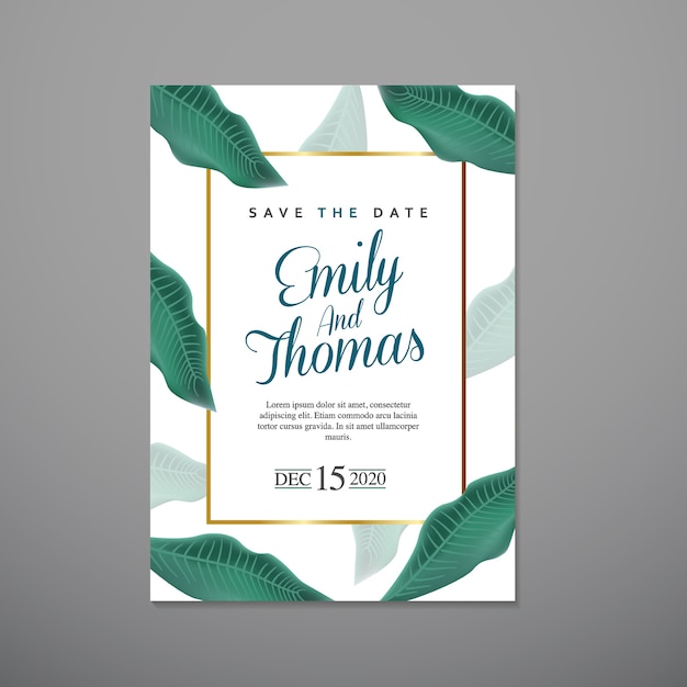 Wedding Invitation Card template