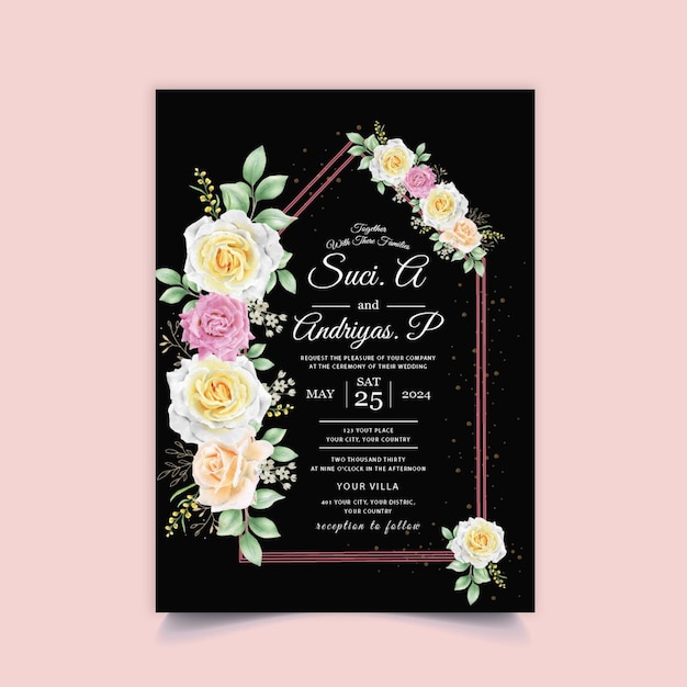 Wedding Invitation Card Template