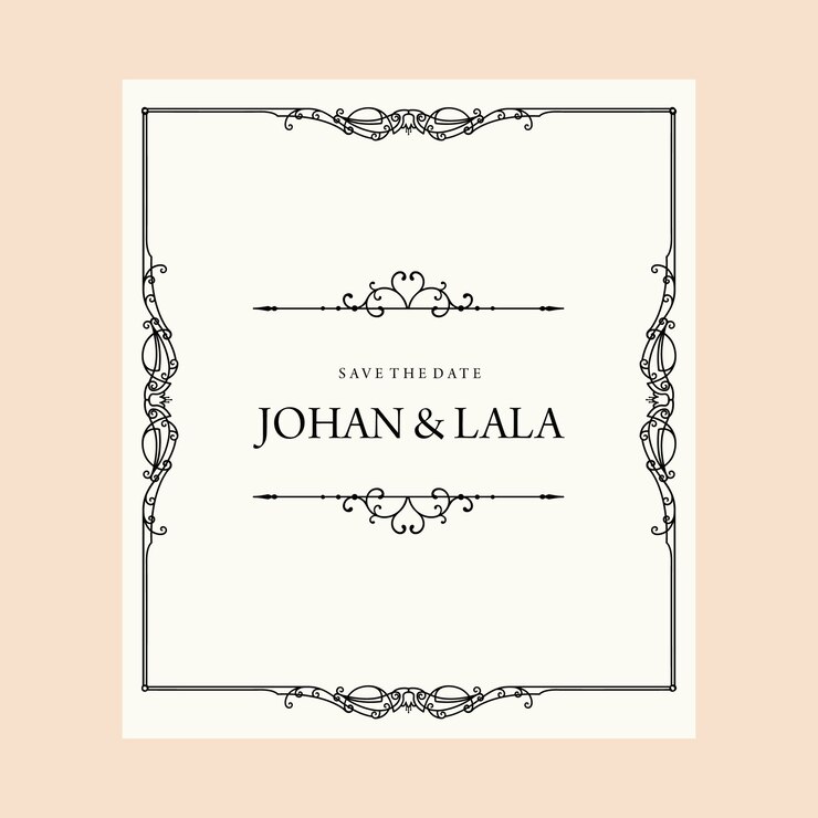 wedding invitation card template