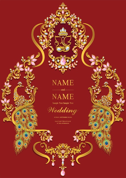 Wedding Invitation card templates.