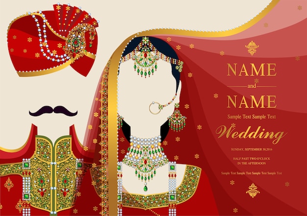 Vector wedding invitation card templates.