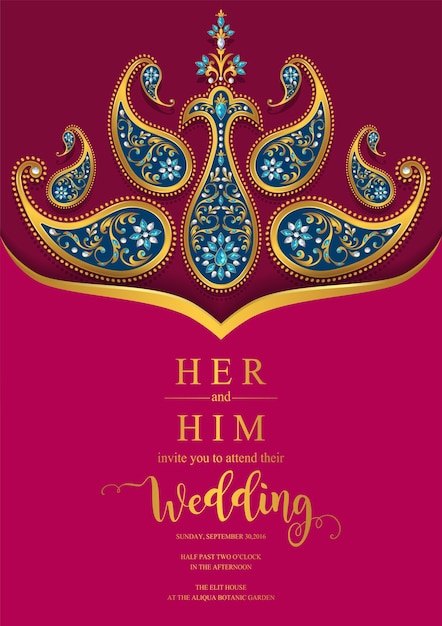 Wedding Invitation card templates.