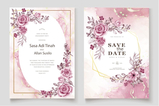 Vector wedding invitation card vector design