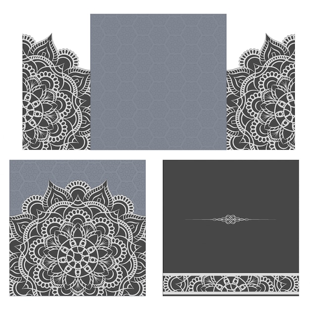 Wedding invitation or card with abstract background. 